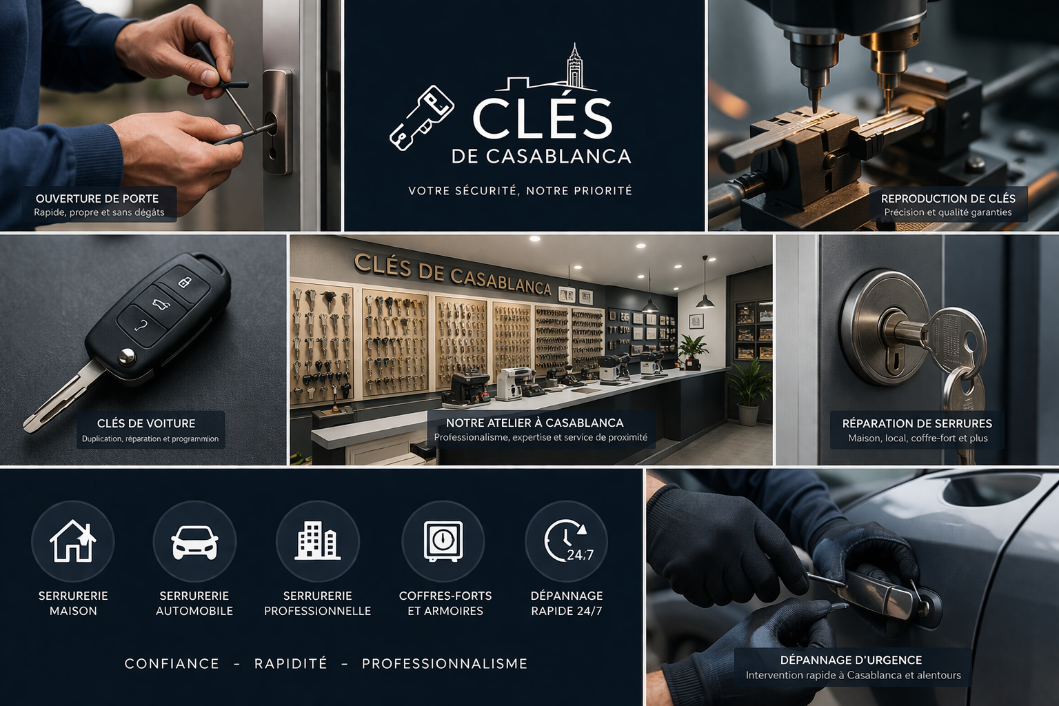 Clés Casablanca — Serrurier professionnel Casablanca